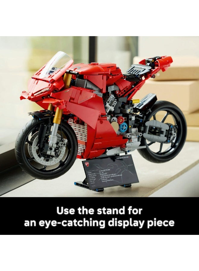 مجموعة بناء نموذج الدراجة النارية Ducati Panigale V4 S 42202 من ليغو® Technic