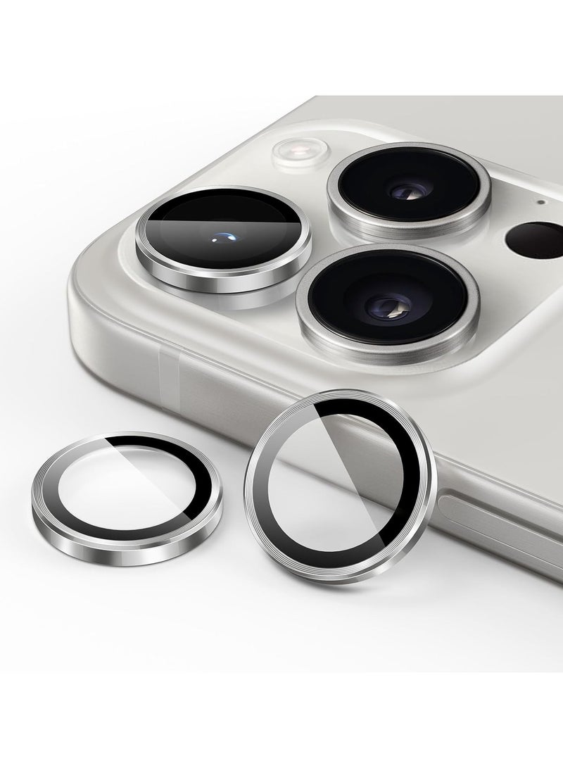 URBBKING Camera Lens Protector for iPhone 15 Pro and iPhone 15 Pro Max White  - Image 1