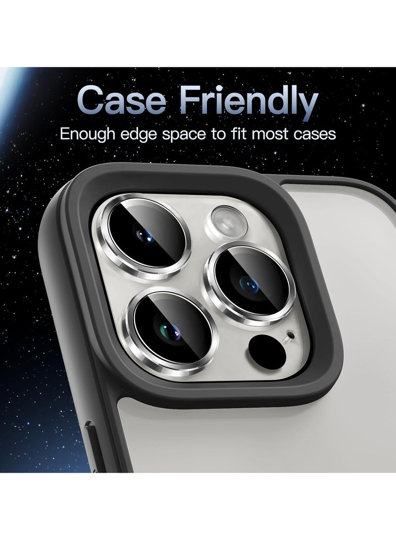 URBBKING Camera Lens Protector for iPhone 15 Pro and iPhone 15 Pro Max White  - Image 3