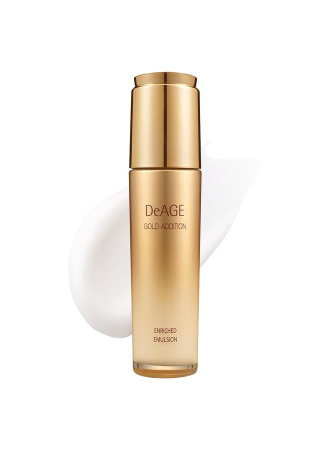 CHARMZONE DeAge Gold Addition Enriched Emulsion – Nourishing Anti-Aging Face Emulsion with Gold & Botanical Extracts (110ml / 3.72 fl.oz - Image 1