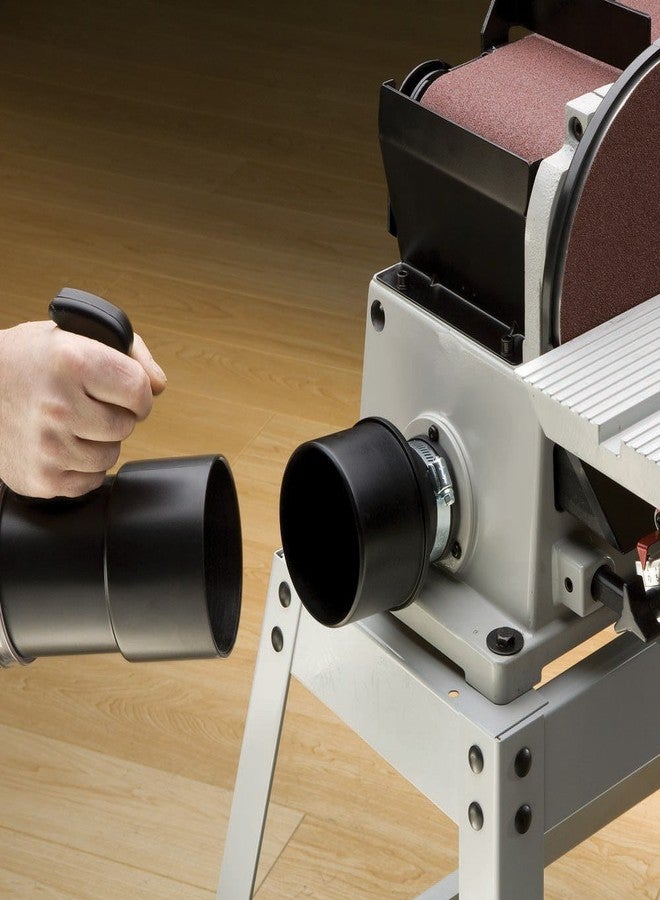 روكلر مجموعة Dust Right 2.5 بوصة من 2 منفذ لجمع الغبار - المنفذ مناسب لخرطوم جمع الغبار مقاس 2.5 بوصة - محول مكنسة كهربائية من متجر بلاستيكي - تتضمن تجهيزات جمع الغبار من Rockler منفذين ومشبكين معدنيين للخرطوم - Image 2