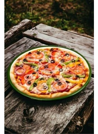 İnci Emaye Pearl Enamel 22 No Pizza Plate Tray Breakfast Plate Service Plate Cake Plate 22CM  - Image 3