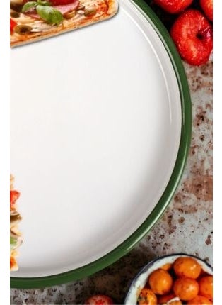 İnci Emaye Pearl Enamel 22 No Pizza Plate Tray Breakfast Plate Service Plate Cake Plate 22CM  - Image 5