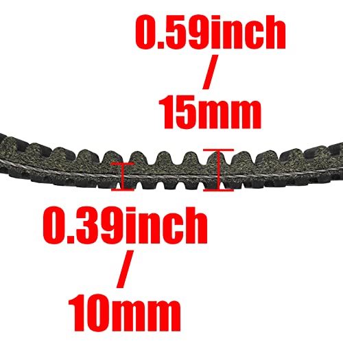 SOAJEE Drive Belt Compatible with Suzuki King Quad Arctic Cat LT-A700X LT-A750X LT-A750XP LT-A750XPZ LT-A750XZ LT-A750Z Alterra Prowler Thunderc Wildc TRV 700 TRV 1000 0823-231 3403-141 27601-31G00 - Image 4