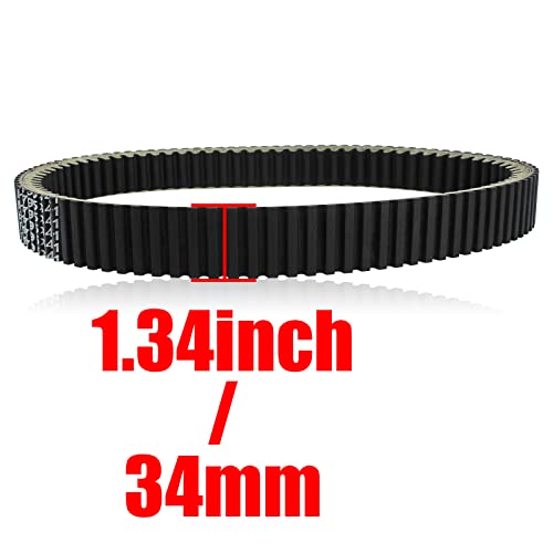 SOAJEE Drive Belt Compatible with Suzuki King Quad Arctic Cat LT-A700X LT-A750X LT-A750XP LT-A750XPZ LT-A750XZ LT-A750Z Alterra Prowler Thunderc Wildc TRV 700 TRV 1000 0823-231 3403-141 27601-31G00 - Image 3