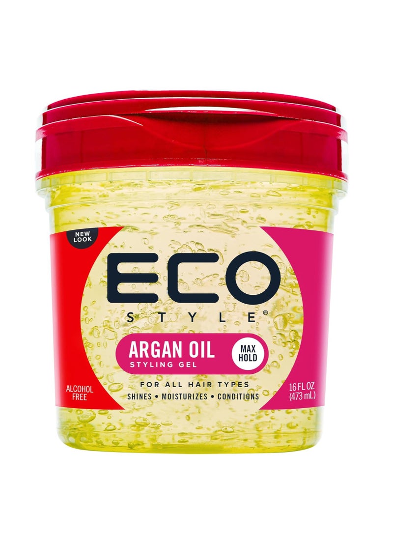 إيكو جل تصفيف قوي التثبيت 150 جرامجل تصفيف بزيت الأركان المغربي 473 مل - Image 1