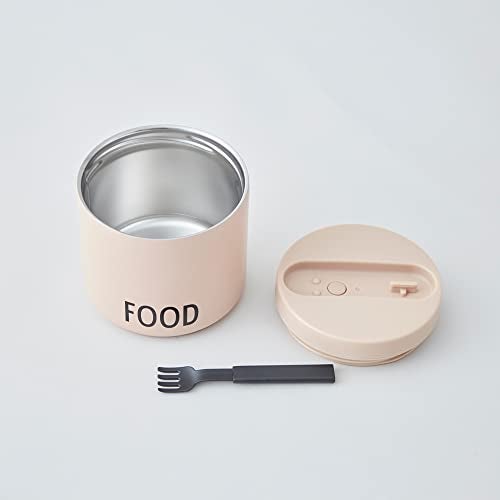 Design Letters Insulated Food Bowl with Spoon/Fork | Thermos for Hot Food Leak-Poof Lid | Insulated Food Jar Wide Mouth | To Go Lunch Box | Stainless Steel Lunch Container - Image 3