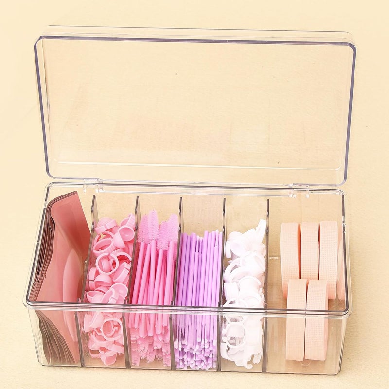 Acrylic large capacity false eyelash storage box   Transparent - Image 2