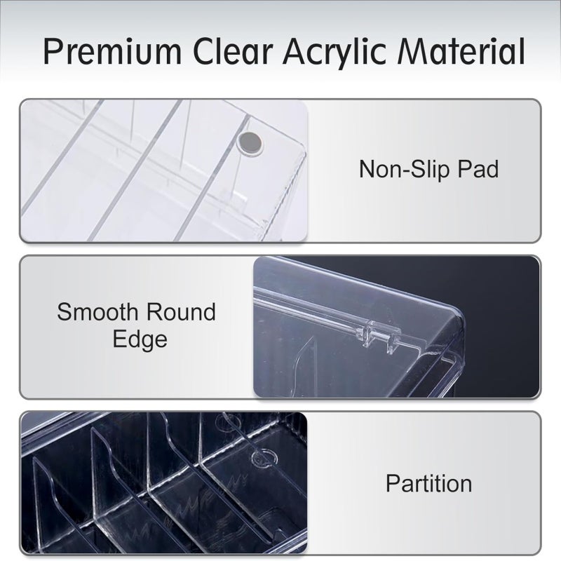 Acrylic large capacity false eyelash storage box   Transparent - Image 5