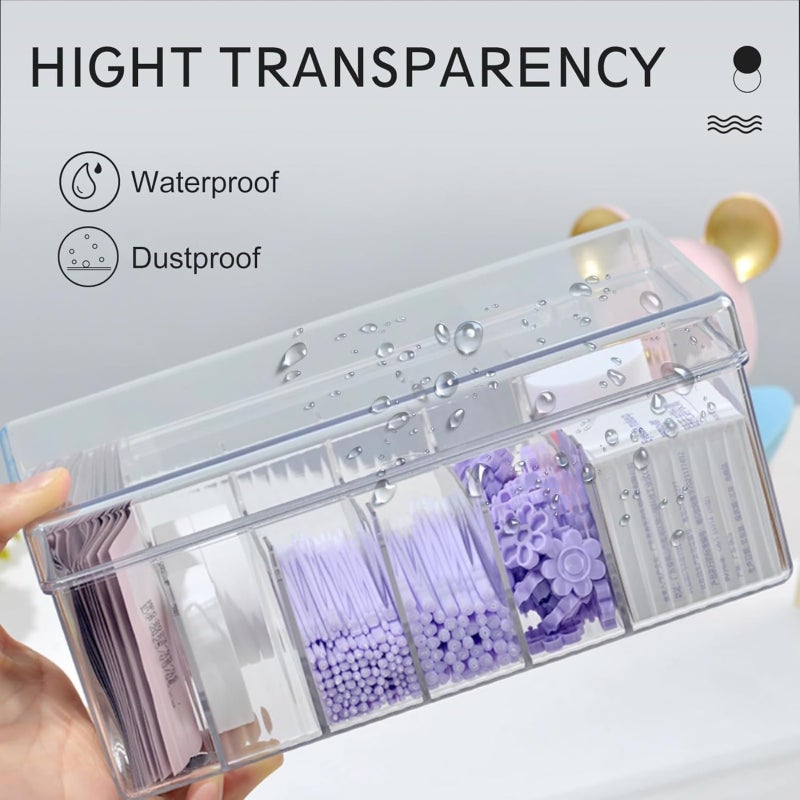 Acrylic large capacity false eyelash storage box   Transparent - Image 3