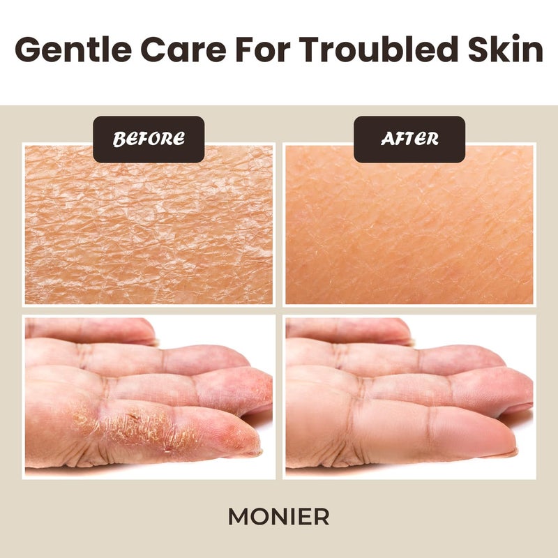 MONIER Goat Milk Soap Bar For Dry & Sensitive Skin - 100% Natural & Organic Skin Care - Enriched with Shea Butter - Use on Face, Body & Hands - For Men, Women, Kids & Baby (Lavender, 3 Pack) - Image 4