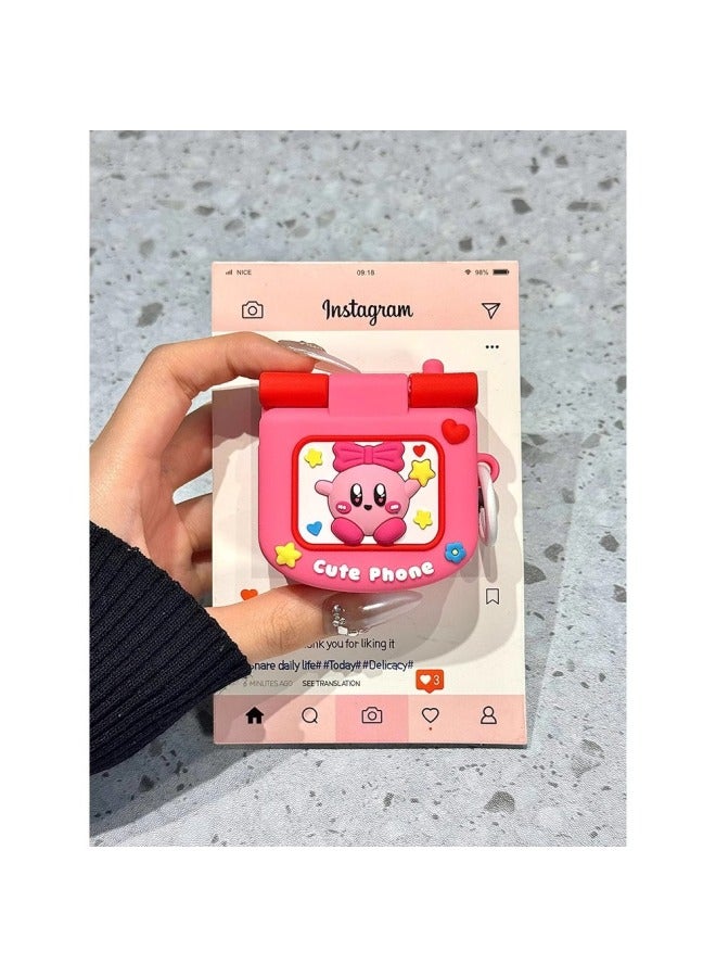 Cute Cartoon Star Card For Airpodspro2 Silicone Protective Cover 3 Generation Headphone Cover 1 Internet Red 4 Generation-Color:Pink Kirby-Model:4th Generation  - Image 1
