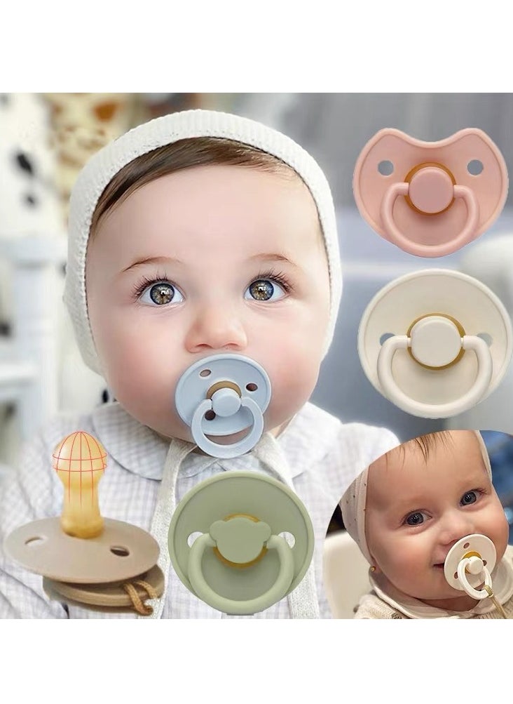 بيبي لهّايات الأطفال | حزمة واحدة من اللهايات | خالية من مادة اللاتكس الطبيعية الخالية من مادة BPA الغذائية | مقاومة فائقة النعومة للعض | مضادة للتفلطح أثناء النوم | لعبة تسنين الأطفال  - Image 2