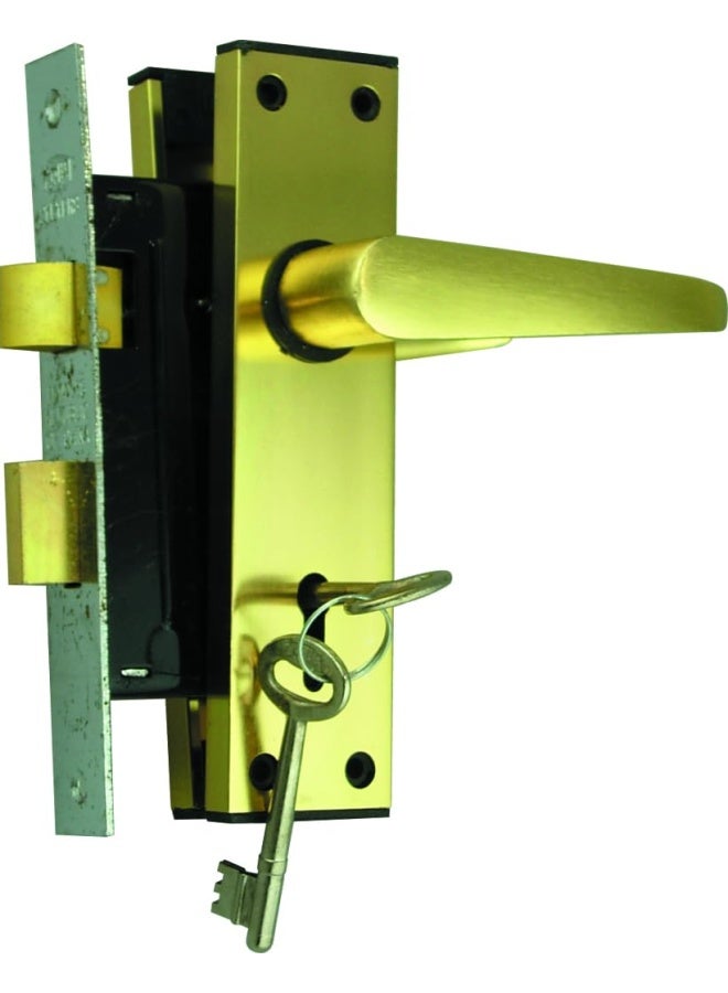 ROBUSTLINE Guli Door Handle Complete Lockset Aluminium Gold