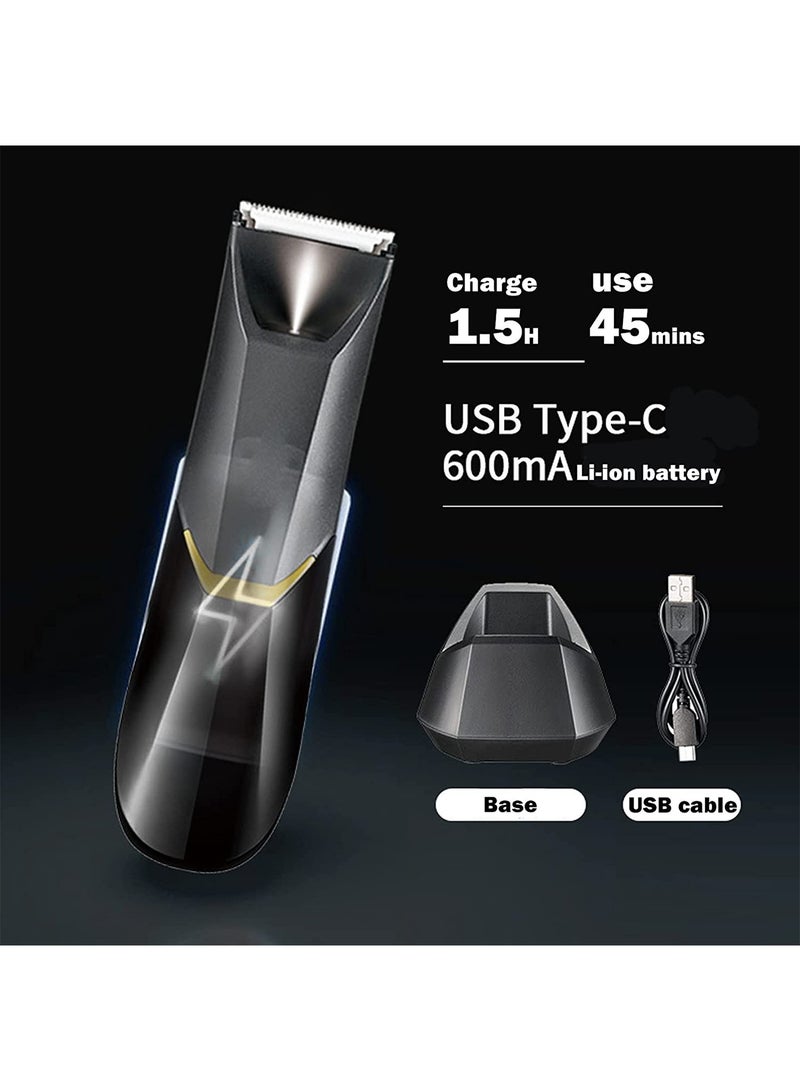 GT-Wheel Body Hair Trimmer for Women and Men Rechargeable Multi Function Body Groomer with LED & Washable Blade - Image 4