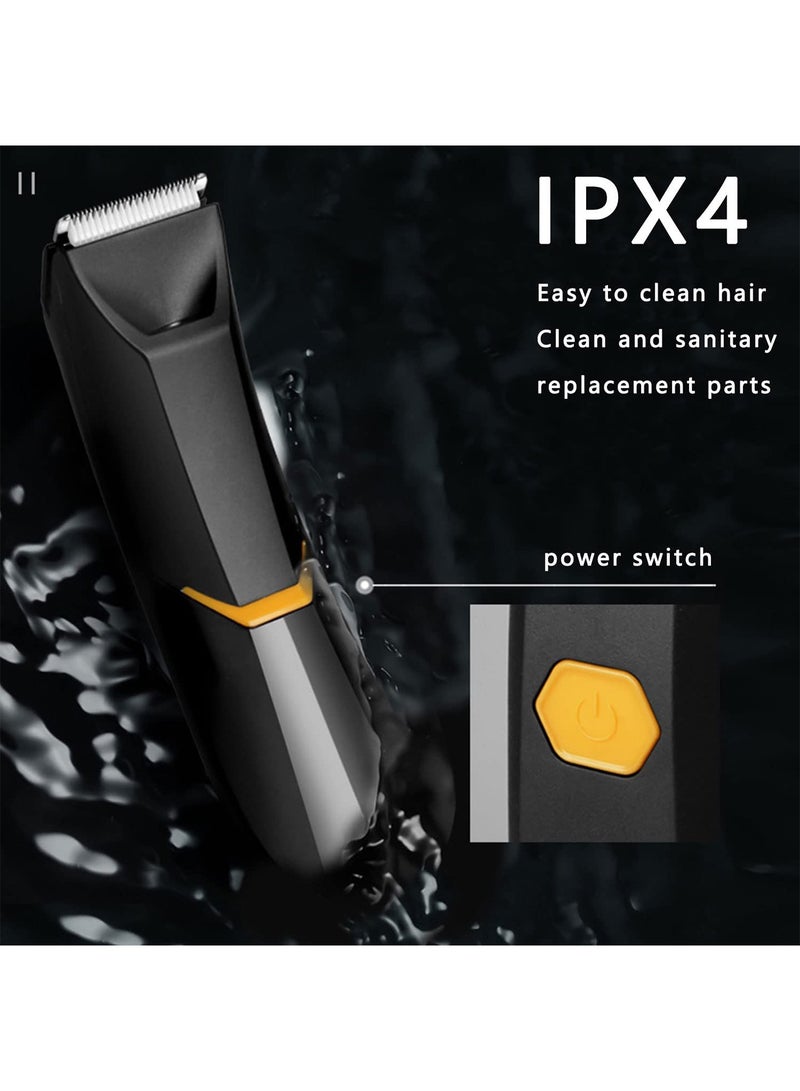 GT-Wheel Body Hair Trimmer for Women and Men Rechargeable Multi Function Body Groomer with LED & Washable Blade - Image 5