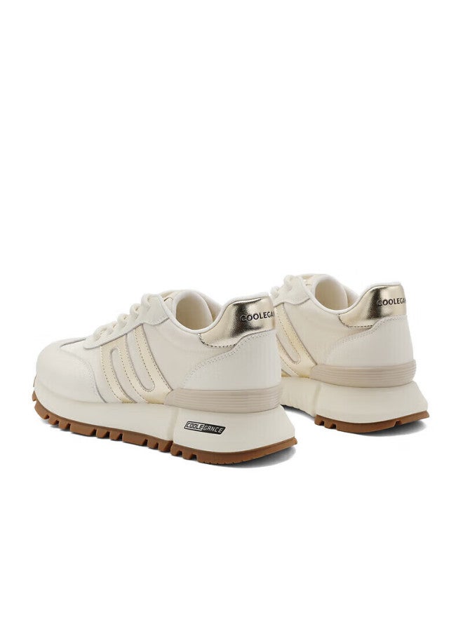 Belle Zhou Yutong Same Style Xiaojingan New Retro Women's Mall Casual Shoes A8d1dcm5, Beige/gold, Size 37 - Image 5