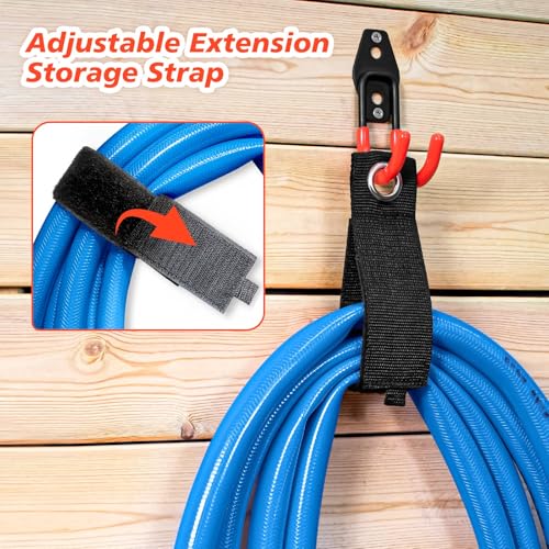 MIKRUI 30 Pack Heavy Duty Garage Hooks,Solid Steel Wall Mount Hangers,with Anti-Slip Coating,for Hanging and Organising Ladder,Bike,Ropes,Broom,Garden,Yard and Power Tools - Image 4