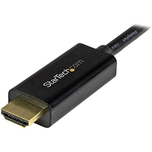 StarTech.com 6ft Mini DisplayPort to HDMI Cable - 4K 30hz Monitor Adapter Cable - mDP PC or Macbook to HDMI Display (MDP2HDMM2MB) Black - Image 5