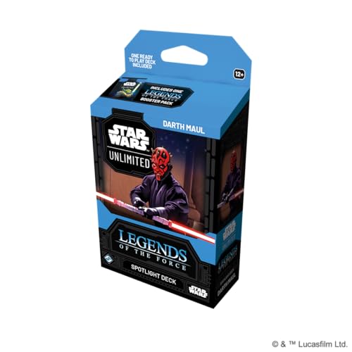 Asmodee Star Wars Unlimited TCG Legends of The Force Darth Maul Spotlight Deck ReadytoPlay 50Card Deck with Exclusive Cards Ages 12 2 Players 20 Minute Playtime - Image 1