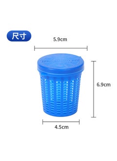 Fishing Bait Cup Dispenser Box Net Bag Blue