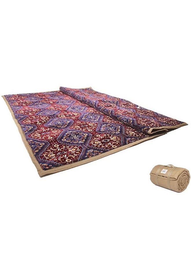 كادي ون بساط للرحلات بأرضية إسفنجية 2x2متر بساط تنزه وبساط رحلات وفرشة تنزه ورحلات وسجادة تخييم وحصيرة مريحة - Image 5