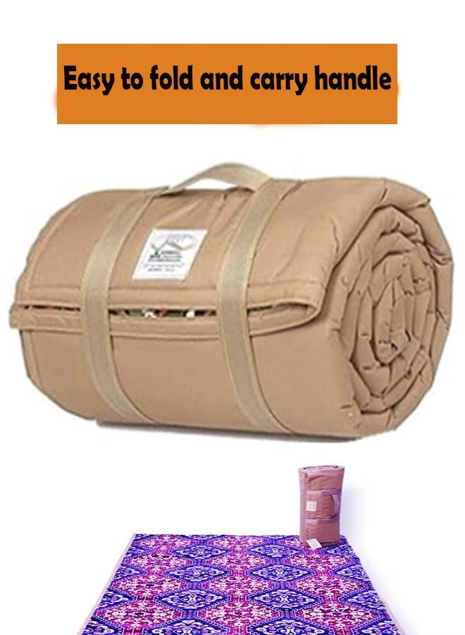 كادي ون بساط للرحلات بأرضية إسفنجية 2x2متر بساط تنزه وبساط رحلات وفرشة تنزه ورحلات وسجادة تخييم وحصيرة مريحة - Image 3