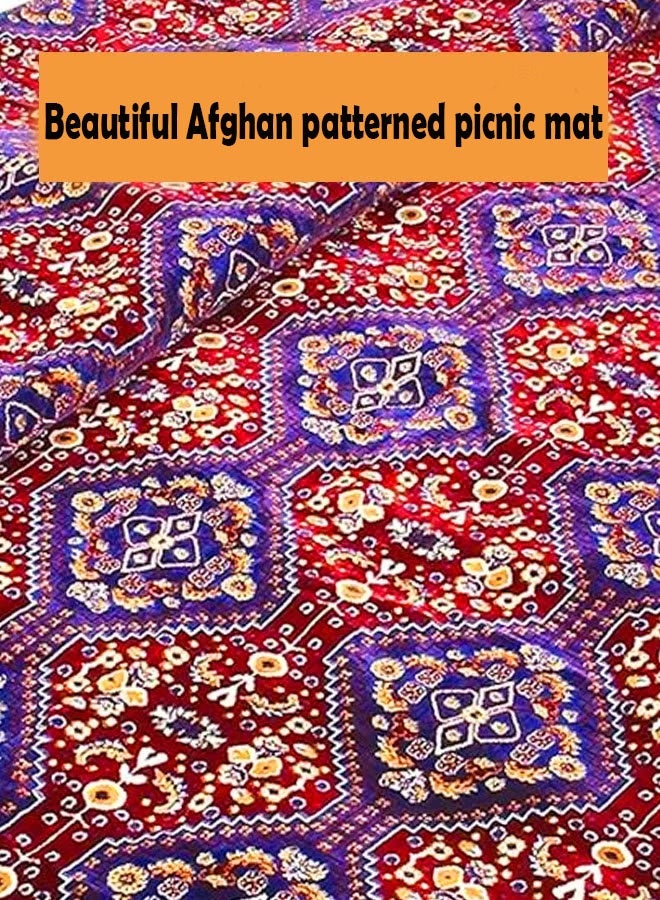 كادي ون بساط للرحلات بأرضية إسفنجية 2x2متر بساط تنزه وبساط رحلات وفرشة تنزه ورحلات وسجادة تخييم وحصيرة مريحة - Image 2