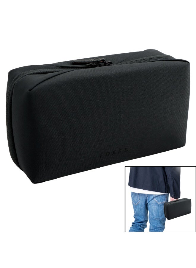 FOXES Water-Resistant Multi-Compartment Hand Bag – Spacious Travel & Toiletry Organizer for Daily Essentials - Image 1