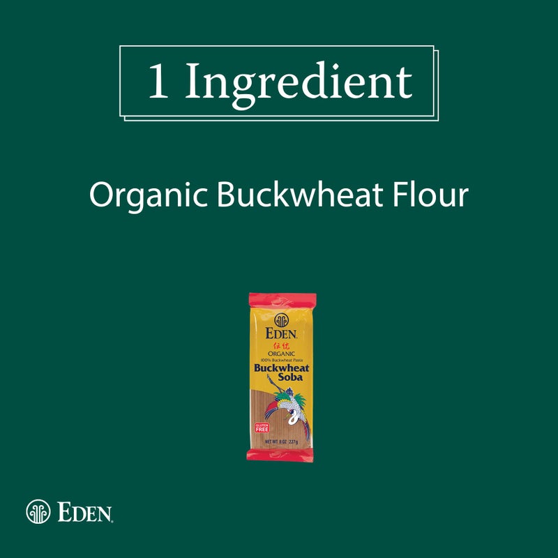 Eden, 100% Organic Buckwheat Soba Pasta, Gluten Free, Traditionally Made in Japan, 8 oz - Image 2