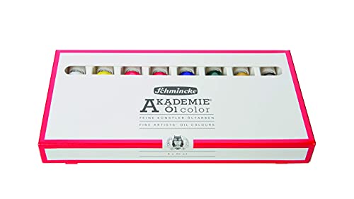 Schmincke AKADEMIE Oil basic assortment 8 x 20 ml tubes 79 108 097 fine artists oil colors brilliant colors highest light fastness oil painting oil color set - Image 3