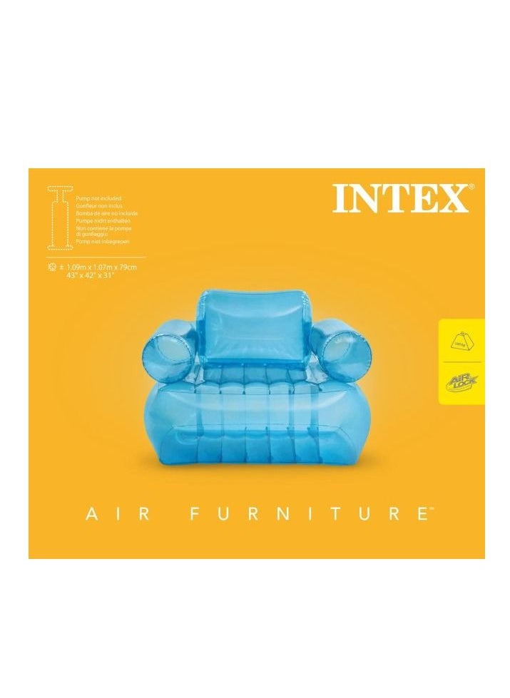 INTEX Transparent Blue Armchair 109x107x79 cm  - Image 4