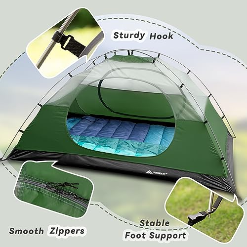Forceatt Camping Tent-2 Person Tent, Waterproof & Windproof. Lightweight Backpacking Tent, Easy Setup, Suitable for Outdoor and Hiking Traveling - Image 4