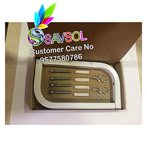SAVSOL Universal Adjustable Projector Screen L Shapes Wall Hanger - 10 Inch Comes with Hook and Screws for 4K 8K 3D Ultra 4K Projector - Image 3