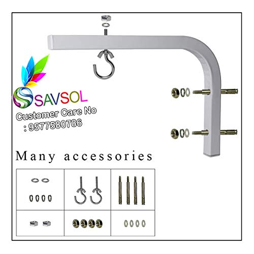 SAVSOL Universal Adjustable Projector Screen L Shapes Wall Hanger - 10 Inch Comes with Hook and Screws for 4K 8K 3D Ultra 4K Projector - Image 4