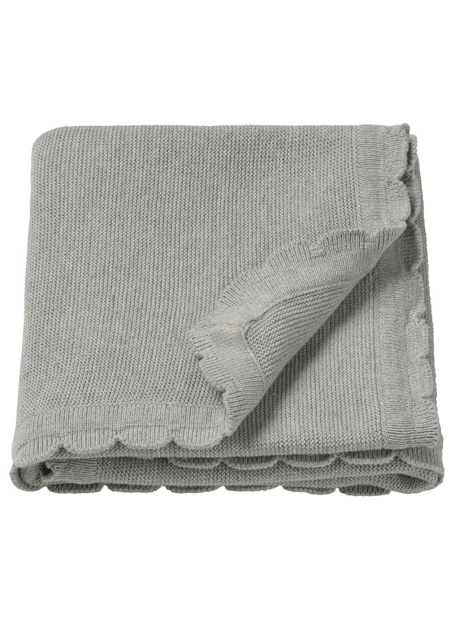 زبون بطانية محبوكة/رمادية، 70×90 سم - Image 1