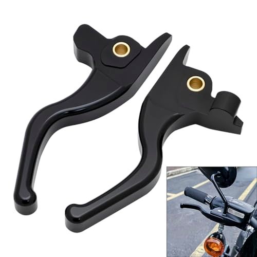 FENGREN 3 Finger 6 CNC Brake Clutch Lever Hand Control Lever for 20172020 Harley Touring Road King Electra Glide Street Glide Ultra Limited20192020 Tri Glide CVO FreewheelerBlack - Image 1