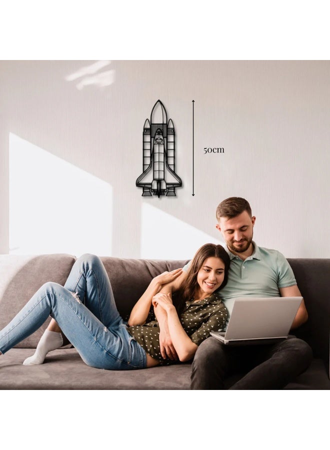 Metal Wall Decoration: Rocket - Image 3