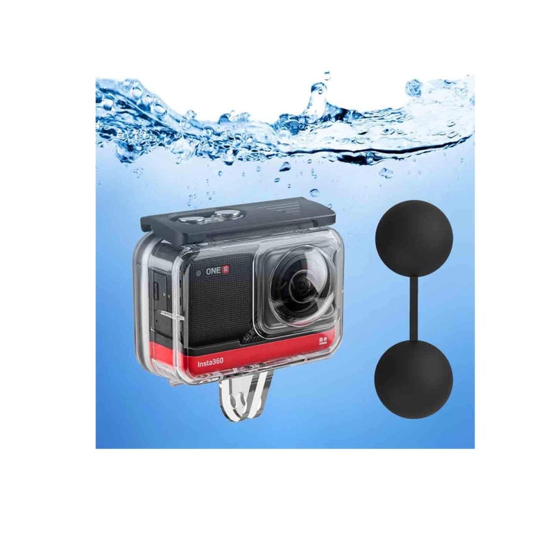 Barakah Dive Case,  for Insta360 ONE R 360 Degree Action Camera, Waterproof Housing Underwater Diving Shell 45M/148FT with Thumbscrew Accessory - Anti-Fog Insert Kits - Image 1