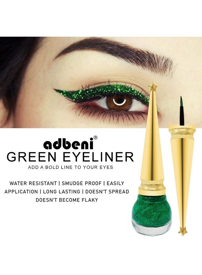 adbeni Eye Liner Water Resistant Longlasting 7Ml Each (Elnr104) (Pack Of 6 Blackpinkgreencoppersilvergoldblue) - Image 5
