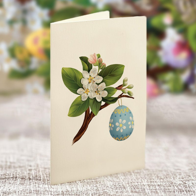 Freshcut Paper Pop Up Cards, Easter Egg Tree, 12 Inch Life Sized Paper House Plants 3D Popup Greeting Card, Easter Card, Thank You Cards, Blank Notecard & Envelope - Image 5
