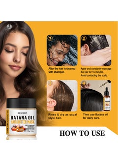 LEWEDO Raw Batana Oil for Hair Growth: 100% Pure - Dr. Sebi Batana Oil from Honduras Unrefined Promotes Hair thickness for Men & Women 120 g  - Image 5