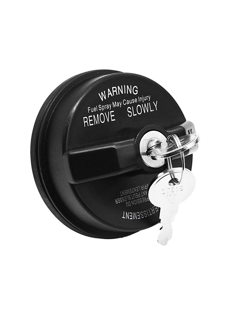 SYOSI SYOSI Locking Gas Cap, Lock Fuel Cap Compatible for Dodge Jeep Ram - Challenger Grand Caravan Ram 1500, Cherokee Wrangler TJ LJ JK JKU JL JLU JT, # 05278655AB, 5278655AB  - Image 1