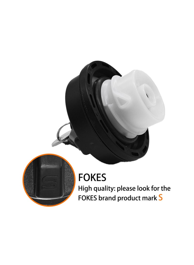 SYOSI SYOSI Locking Gas Cap, Lock Fuel Cap Compatible for Dodge Jeep Ram - Challenger Grand Caravan Ram 1500, Cherokee Wrangler TJ LJ JK JKU JL JLU JT, # 05278655AB, 5278655AB  - Image 3