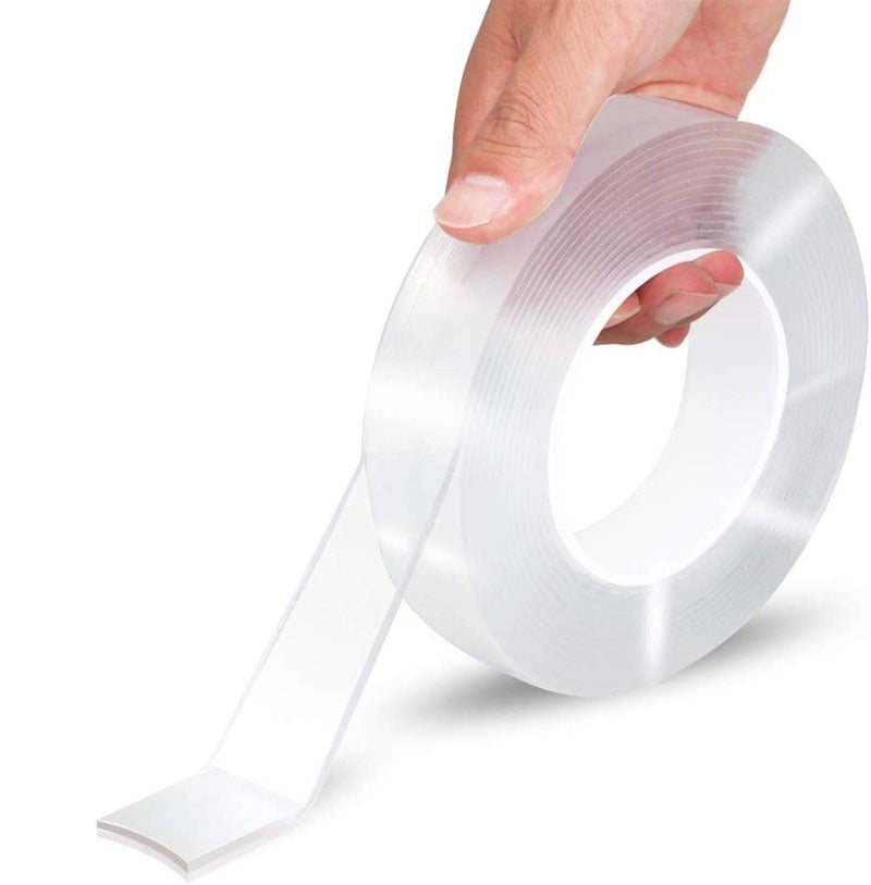 Generic SHOPLINE Store Double Sided Adhesive Tape, Transparent Strong Adhesive Traceless Tape Removable Washable and Reusable Anti Slip Tape for Home Supplies  - Image 1
