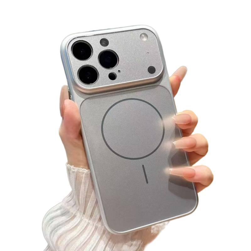 Protective Case | Drop Protection | Shockproof Cover for iPhone 15 / 15 Plus / 15 Pro / 15 Pro Max | Silver Acrylic - Image 1