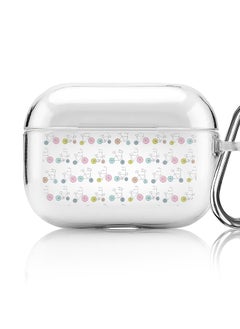 Classic Clear printed Case for Apple AirPods Pro 2nd Generation Thin Transparent Cover [Designed for Apple AirPods Pro 2nd Generation] - Cycle Sribbles