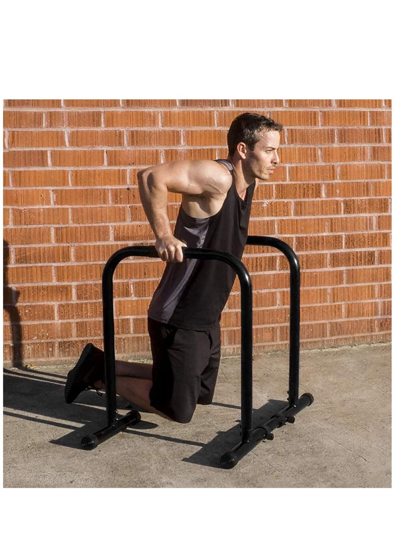 Sky Land Heavy Duty Adjustable Parallette Dip Station | Portable Multi-functional Strength Training With Safety Connector  - Image 3