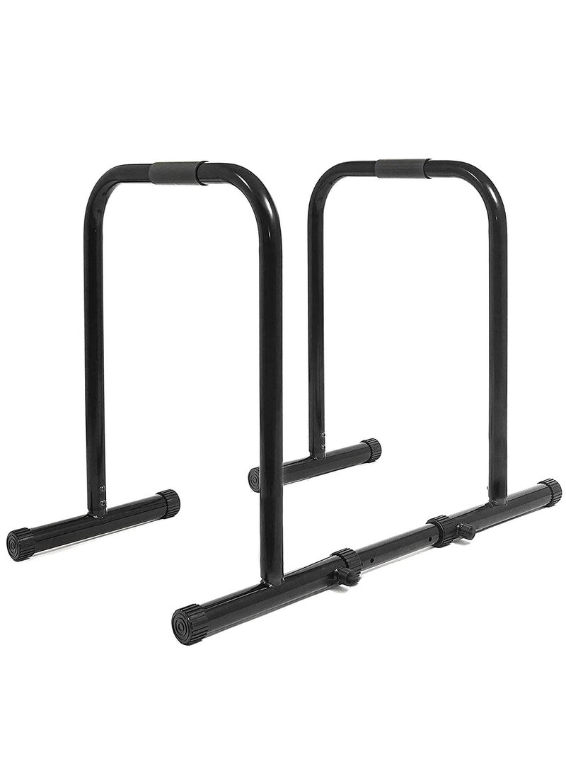 Sky Land Heavy Duty Adjustable Parallette Dip Station | Portable Multi-functional Strength Training With Safety Connector  - Image 5