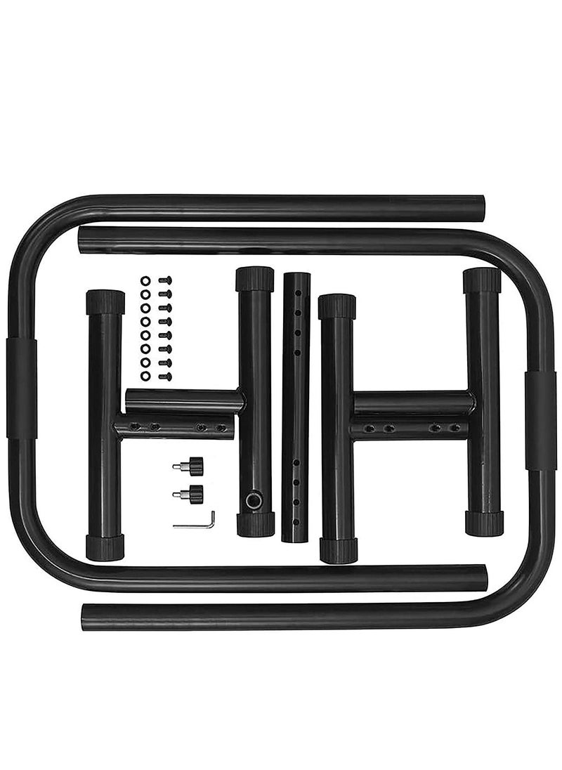 Sky Land Heavy Duty Adjustable Parallette Dip Station | Portable Multi-functional Strength Training With Safety Connector  - Image 4